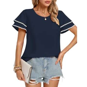 Women’s Ruffle Dressy Casual Top | Stylish & Versatile