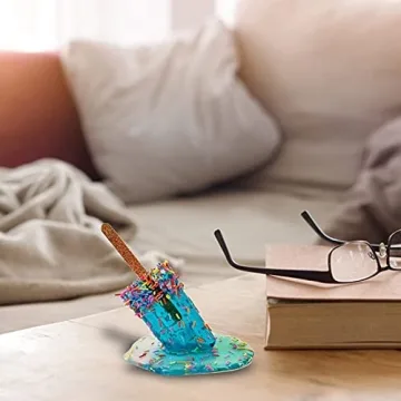 FlekmanArt Melting Popsicle Sculpture for Vibrant Summer Decor