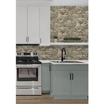 Transform Your Space with Faux Stone Wall Wallpaper