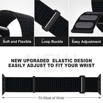 OHOTLOVE Nylon Sport Band Compatible with Apple Watch Band 38mm 40mm 41mm 42mm 44mm 45mm 46mm 49mm, ...