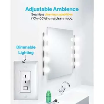 Sunco 10 Pack Vanity Globe Light Bulbs G25 LED for Indoor Bathroom Living Area, CRI92 6000K Daylight Deluxe, Dimmable 450 Lumens, 6W, E26 Base, Round Frosted Classic Ambient Decorative Bulb