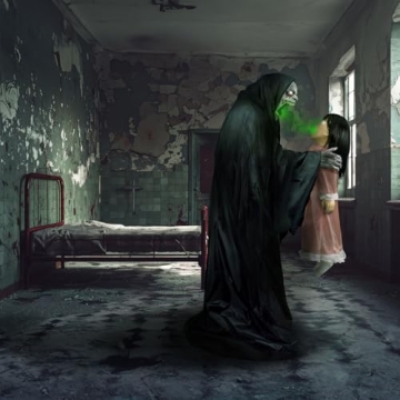 Soul Sucker Demon Reaper Animatronic for Halloween