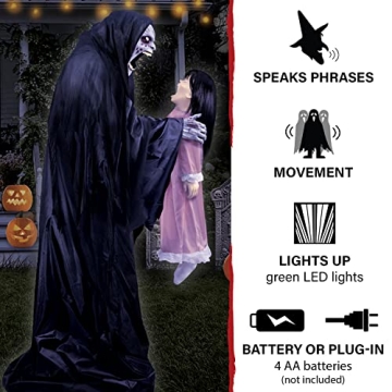 Soul Sucker Demon Reaper Animatronic for Halloween