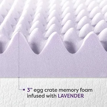 Best Price Mattress 3" Egg Crate Memory Foam Topper