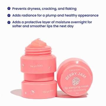 FaceTory Berry Jam Lip Sleeping Mask for Soft Lips