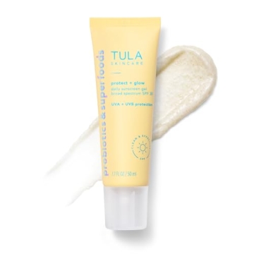 TULA Daily SPF 30 Sunscreen Gel - Broad Spectrum, Non-Greasy, Reef-Safe with Blue Light & Pollution Protection