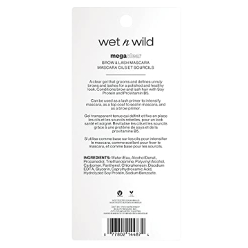 Wet n Wild Mega Clear Brow & Lash Mascara  -  Vegan