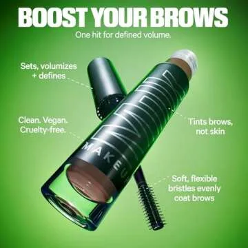 Milk Makeup KUSH High Roll Defining & Volumizing Longwear Tubing Brow Tint, MJ (Taupe) - 0.16 oz - Up to 24-Hour Wear - Vegan, Cruelty Free