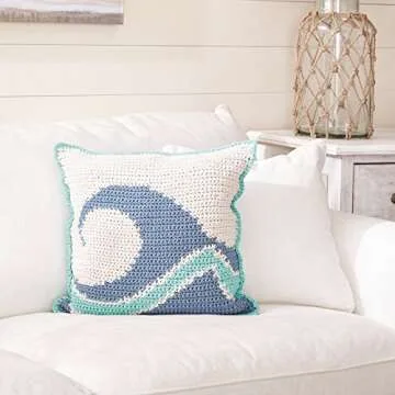 Bernat Maker Home Dec Yarn, 8.8oz, Guage 5 Bulky Chunky, Aqua