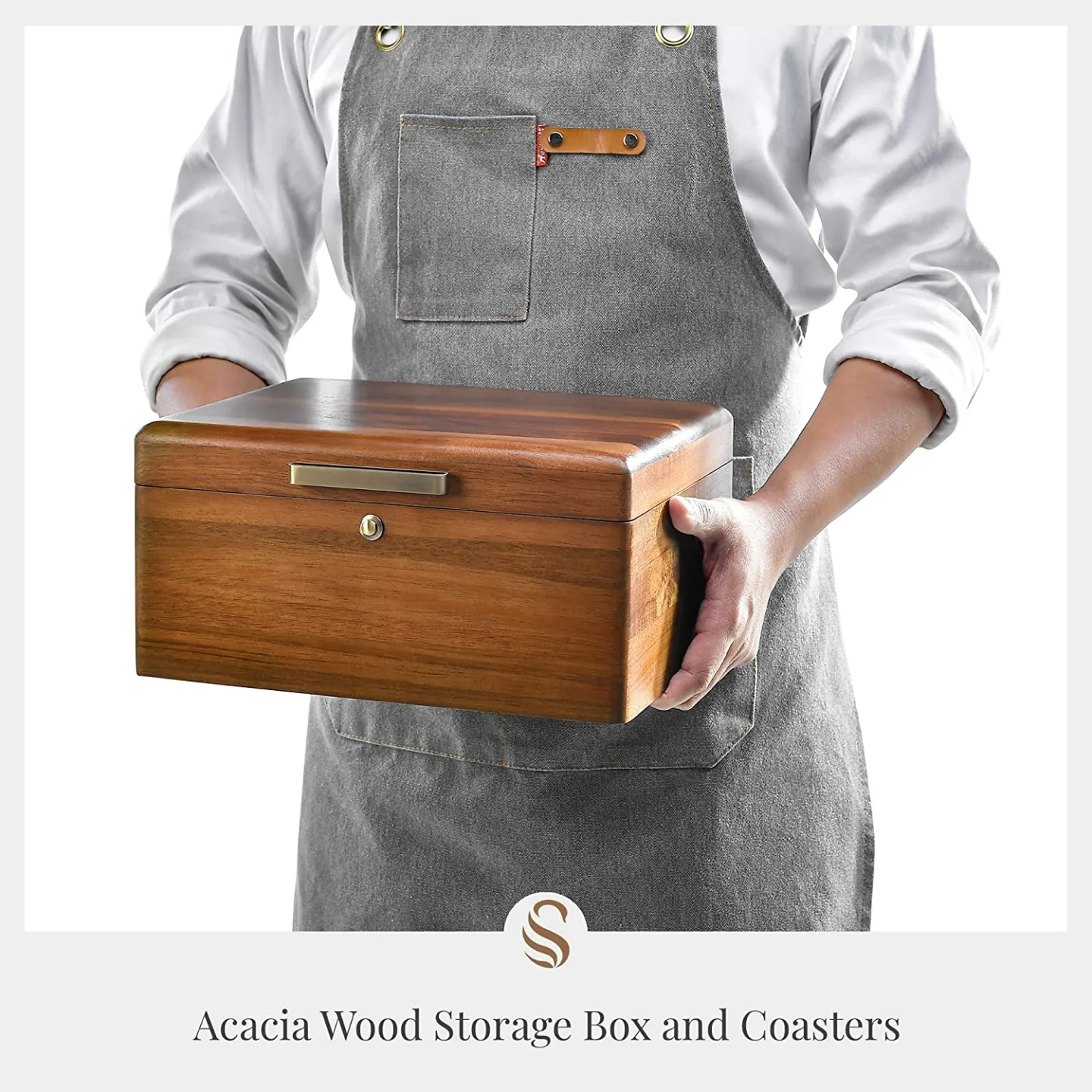 Elegant Whiskey Decanter Set with Wooden Coasters