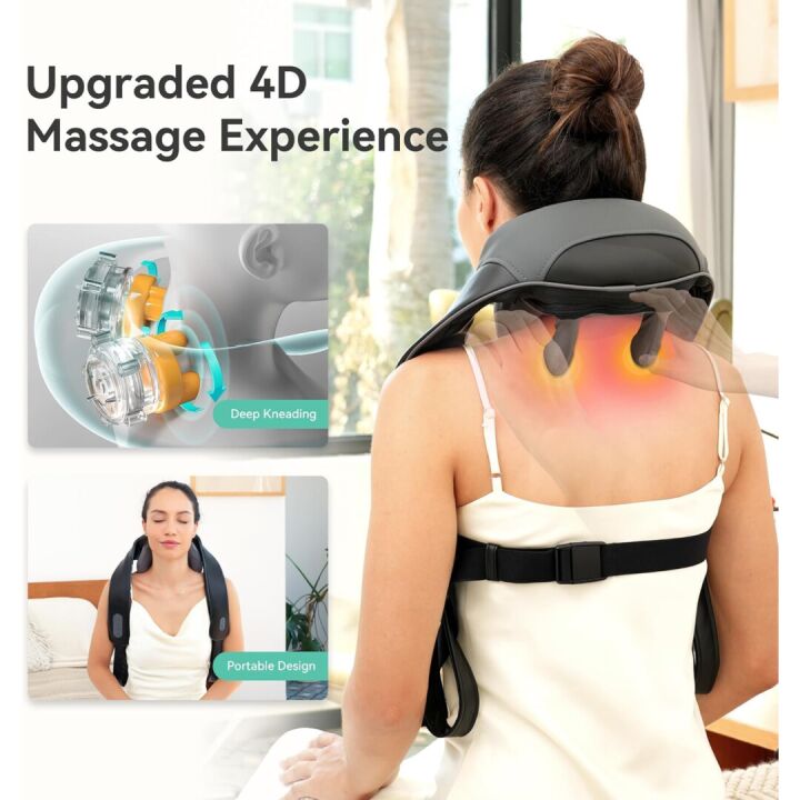 Cordless Neck & Shoulder Massager with Heat