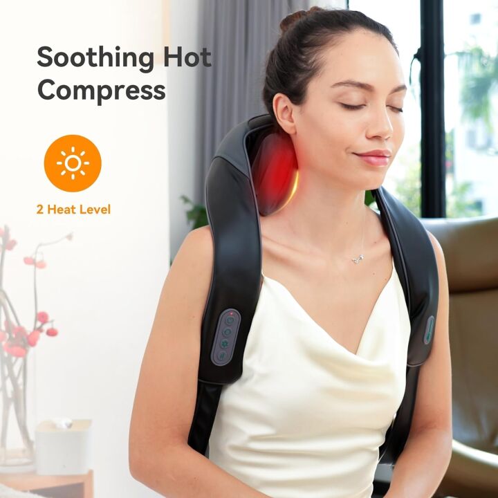 Cordless Neck & Shoulder Massager with Heat