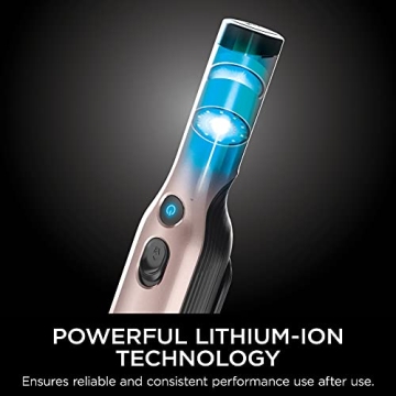Shark WV201RGBRN WANDVAC Cordless Hand Vac, Lightweight and Portable at 1.4 lbs. with Powerful Suction, Charging Dock, One-Touch Empty for Car & Home, Rose Gold