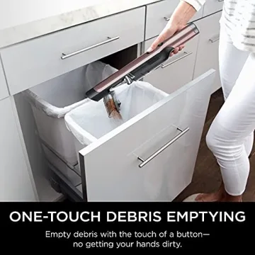 Shark WV201RGBRN WANDVAC Cordless Hand Vac, Lightweight and Portable at 1.4 lbs. with Powerful Suction, Charging Dock, One-Touch Empty for Car & Home, Rose Gold