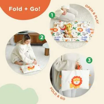 Move2Play 8 Piece Baby Rattle and Tummy Time Mat Set