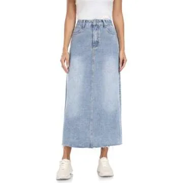 Chic MISS MOLY Women's Midi Denim Skirt for Fashion Lovers