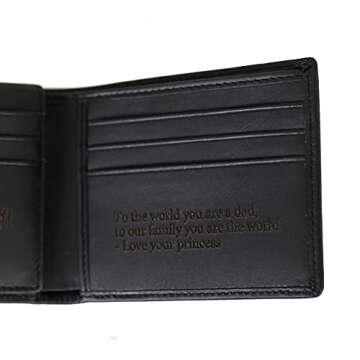 Custom Wallets For Men, Personalized Gifts For Men, Personalized Wallet For Men, Customized Engraved...