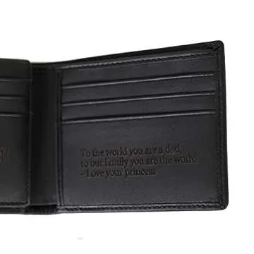 Custom Wallets For Men, Personalized Gifts For Men, Personalized Wallet For Men, Customized Engraved...