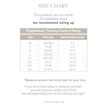 Leonisa Women's Postpartum Recovery Support Panty Shaper with Adjustable Belly Wrap,Small,Nude