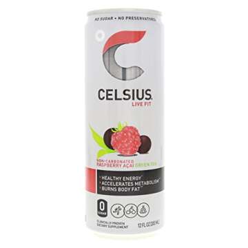 CELSIUS Pre-Workout Drink Variety Pack, 200mg Energy