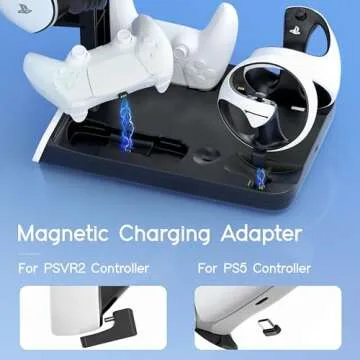 3-in-1 Charging Dock for PSVR2 and PS5 - Fast & Stylish