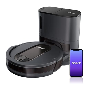 Shark RV912S EZ Robot Vacuum with Self-Empty Base, Bagless, Row-by-Row Cleaning, Perfect for Pet Hai...