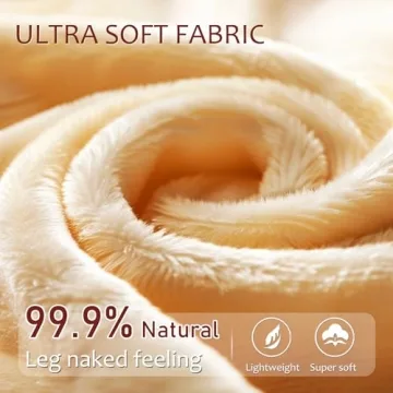 EXQUISLIFE Fleece Lined Tights Sheer Women - Fake Translucent Warm Pantyhose Leggings Sheer Thick Tights, for Winter - Black