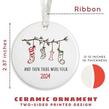 Baby First Christmas Ornament 2024 - Family Christmas Ornaments 2024 - Babys First Christmas Ornamen...