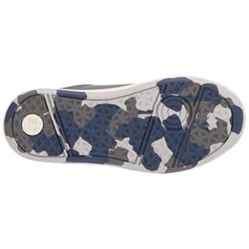 Stride Rite Baby-Boy's Made2Play Maci Sneaker, Grey/Navy, 7 W US Toddler