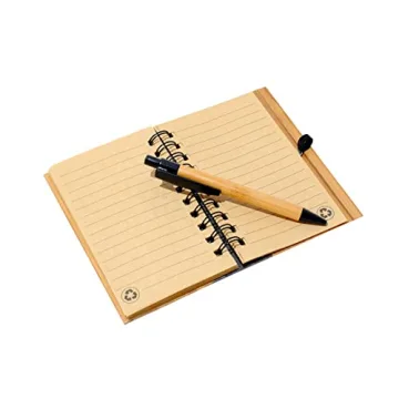 Eco-Friendly Bamboo Notebook & Pen Set for Writing