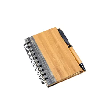 Eco-Friendly Bamboo Notebook & Pen Set for Writing