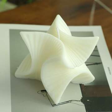 Geometric Aesthetic Soy Scented Candle for Stress Relief