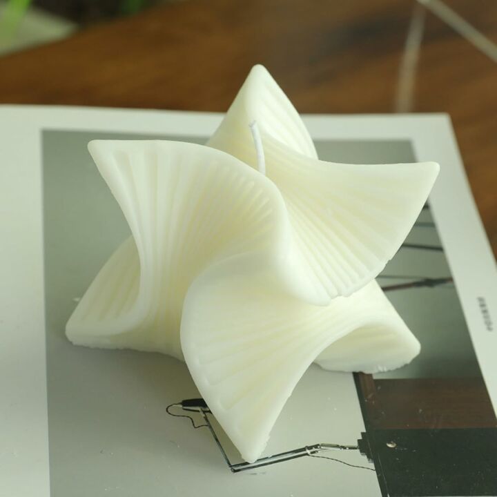 Geometric Aesthetic Soy Scented Candle for Stress Relief