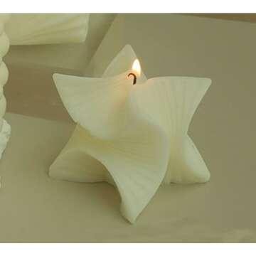 Geometric Aesthetic Soy Scented Candle for Stress Relief