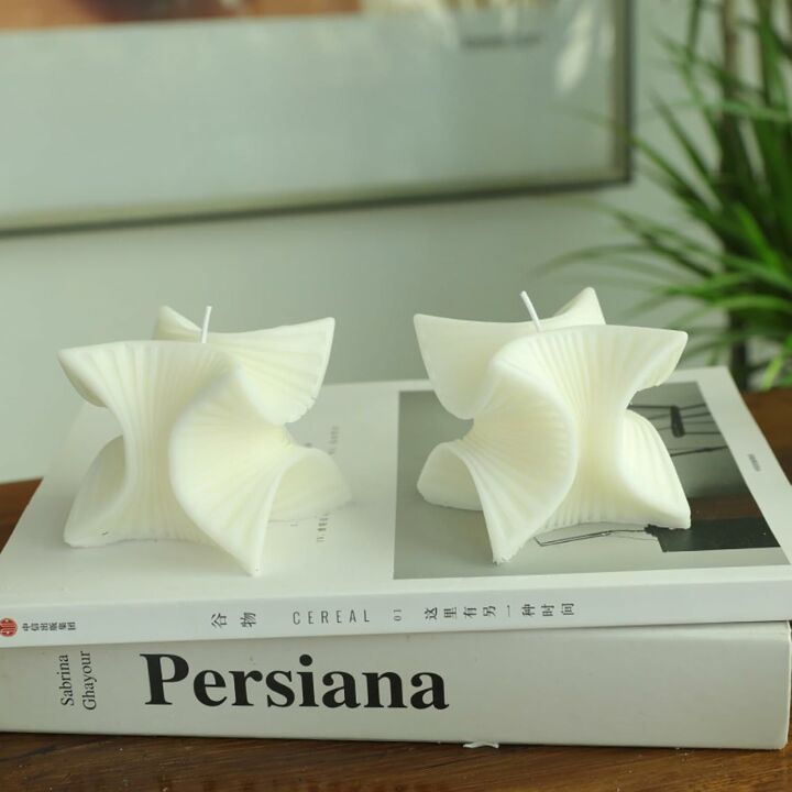 Geometric Aesthetic Soy Scented Candle for Stress Relief