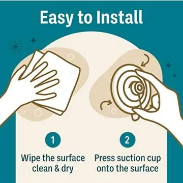 Premium Suction Cup Wall Hooks Set - Heavy Duty 1 lb Capacity