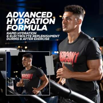 REDCON1 Canteen Hydration + Electrolytes, Blue Freeze - Electrolyte Drink Powder with B Vitamins + Minerals for Recovery - Coconut Water Powder & Hyaluronic Acid for Hydration (30 Servings)