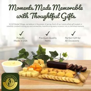 Gift Basket Village: The Midwesterner XL - Gourmet Assortment of Crackers, Cheeses, Sausages, Nuts & More, Gift Idea