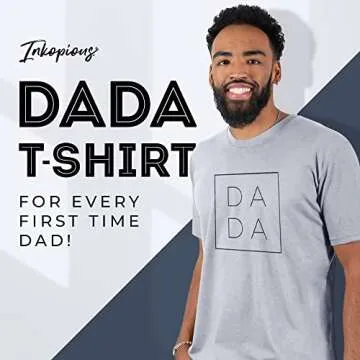 Inkopious - Dad Shirt, Unisex Crewneck for New Dads, Stylish Grey Tee