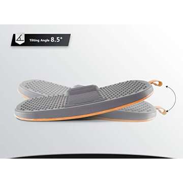 FEZIBO Anti Fatigue Standing Desk Mat - Wooden Balance Board