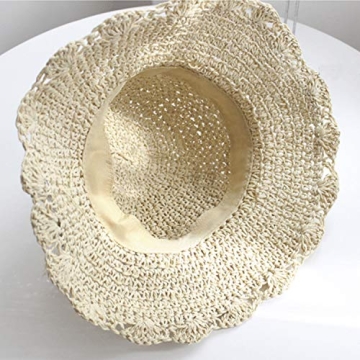 Stylish Women's Packable Straw Hat with UV Protection