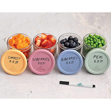 Elk and Friends Baby Food Storage Jars with Silicone Lid