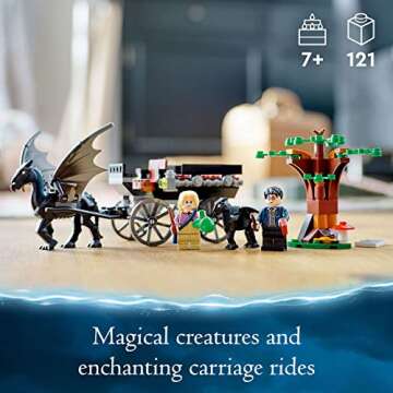 LEGO Harry Potter Hogwarts Carriage & Thestrals Set 76400, Building Toy for Kids 7 Plus Years Old wi...