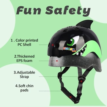 Atphfety Kids Adjustable Bike Helmet for Ages 2-14