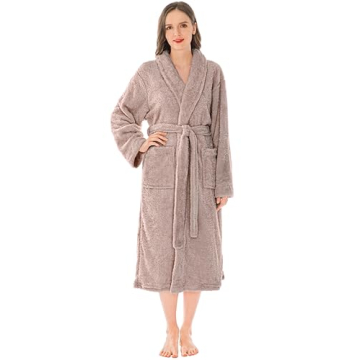 PAVILIA Women's Plush Fleece Robe - Warm & Cozy Comfort