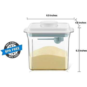 Cozey Daily Formula Container for Baby Formula Dispenser with Scraper and Scoop 730g Milk Powder Con...