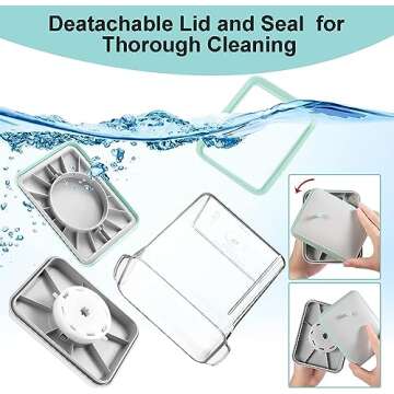 Cozey Daily Formula Container for Baby Formula Dispenser with Scraper and Scoop 730g Milk Powder Container BPA-Free Airtight Formula Storage Container 1700ml - Non-Slip Design