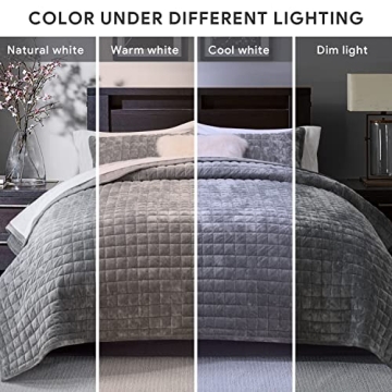 RECYCO King Size Velvet Quilt Set for All Seasons