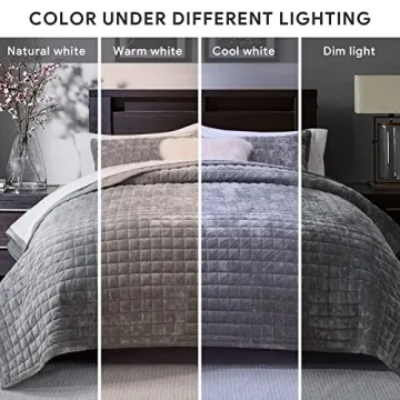 RECYCO King Size Velvet Quilt Set for All Seasons