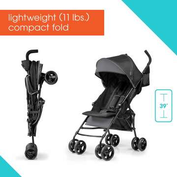 Lightweight Summer Infant 3D Mini Convenience Stroller